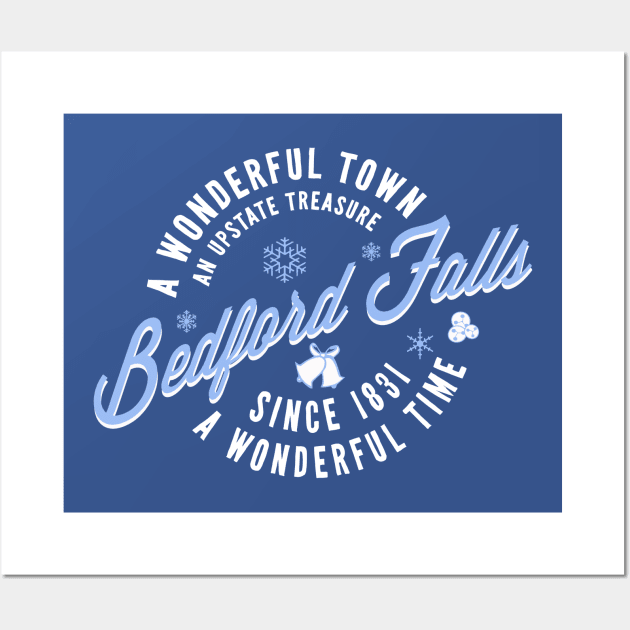 Bedford Falls Circle Wall Art by PopCultureShirts